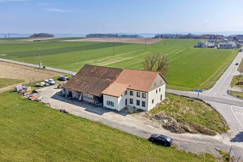 Opportunité: 2 villas jumelées + grange, aux portes d'Estavayer (2)