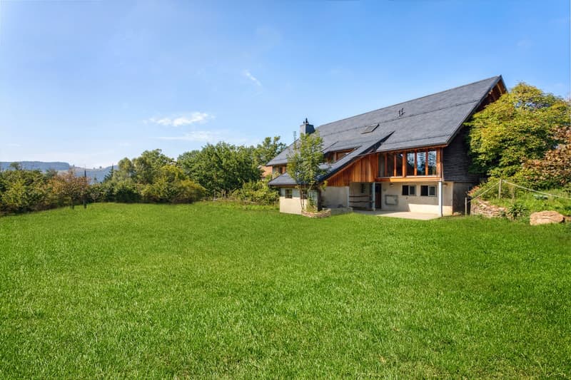 Rare à Attalens - Ferme rénovée, écurie (2 box) & vaste terrain (1)