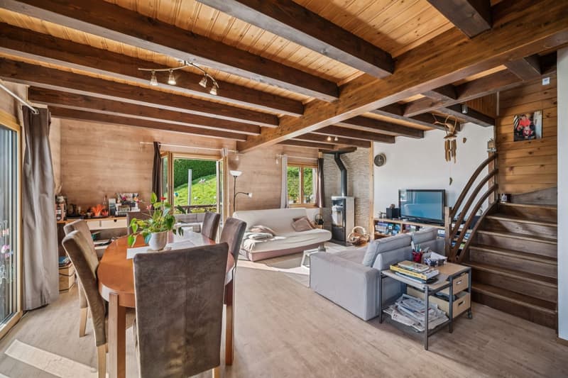 Welcoming chalet with a panoramic view of the plain and the Alps (6)