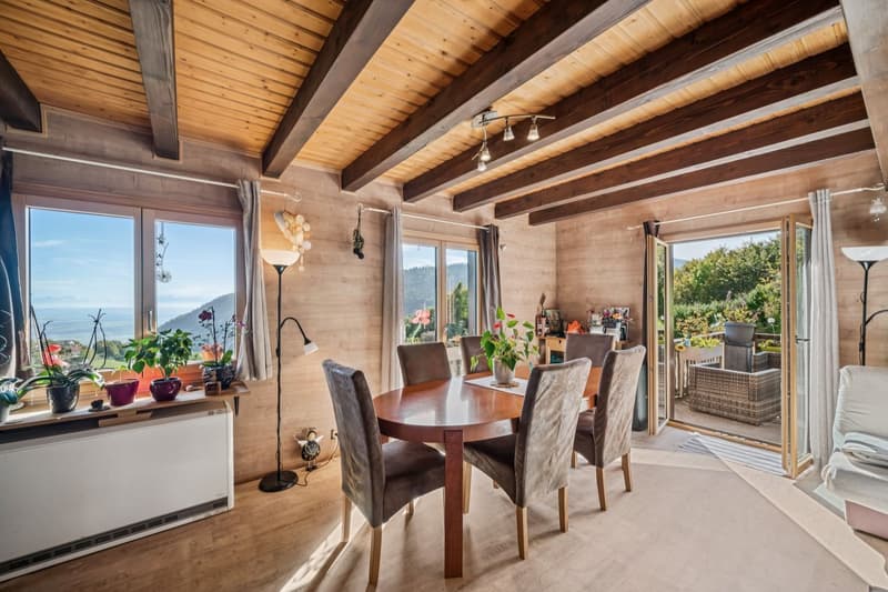 Welcoming chalet with a panoramic view of the plain and the Alps (8)