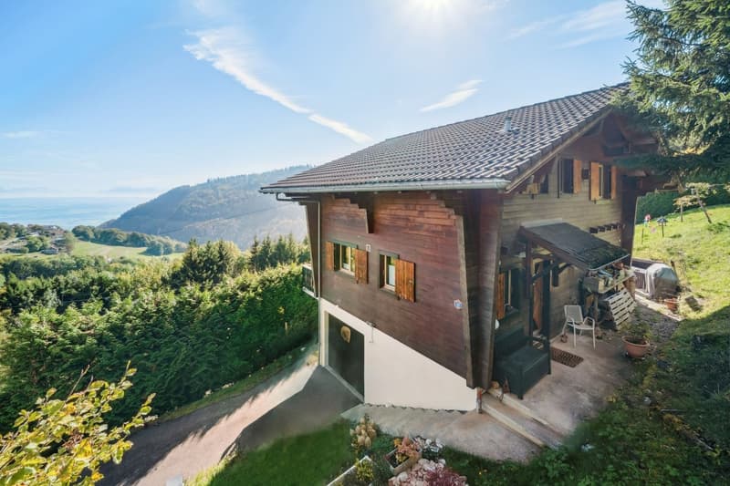 Welcoming chalet with a panoramic view of the plain and the Alps (2)