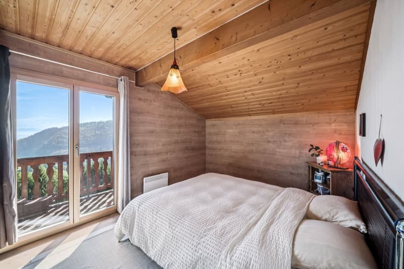 Welcoming chalet with a panoramic view of the plain and the Alps (13)