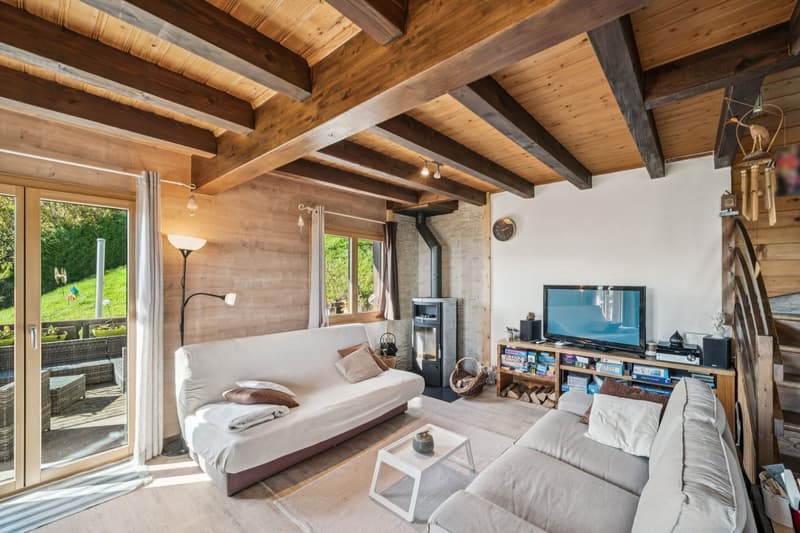Welcoming chalet with a panoramic view of the plain and the Alps (7)