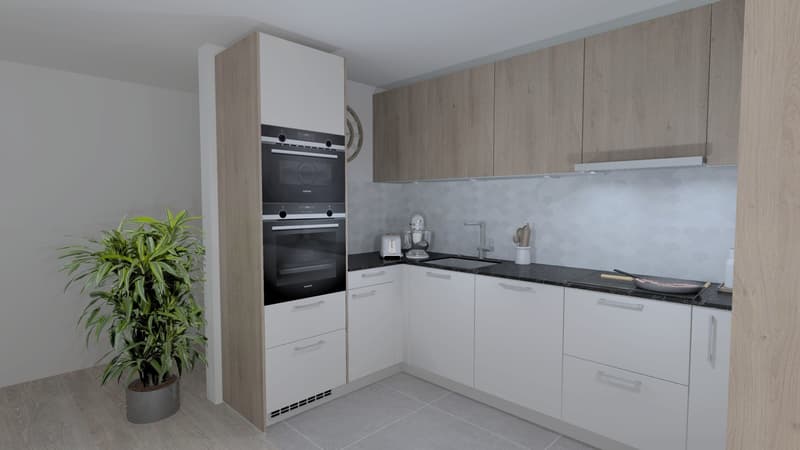 Wohnung MINERGIE mit 3.5 Zimmern im Erdgeschoss (Einheit 2) / in der Nähe (3)