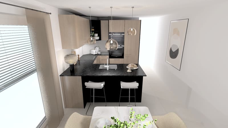Appartement MINERGIE de 3.5 pièces au 1er étage avec balcon (lot 3) / (6)