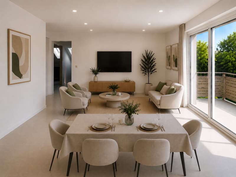 Appartement MINERGIE de 3.5 pièces au 1er étage avec balcon (lot 3) / (2)