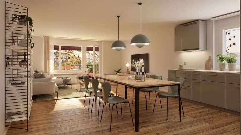 4.5 Zimmerwohnung in Oberwil - Urban wohnen, natürlich leben (1)
