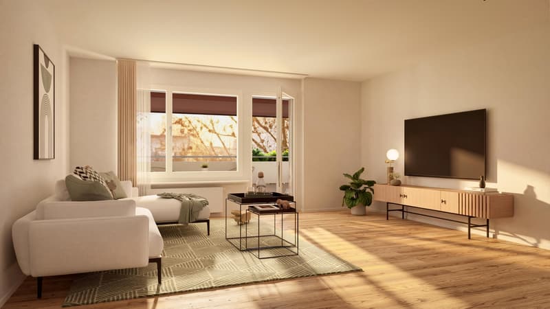 4.5 Zimmerwohnung in Oberwil - Urban wohnen, natürlich leben (1)