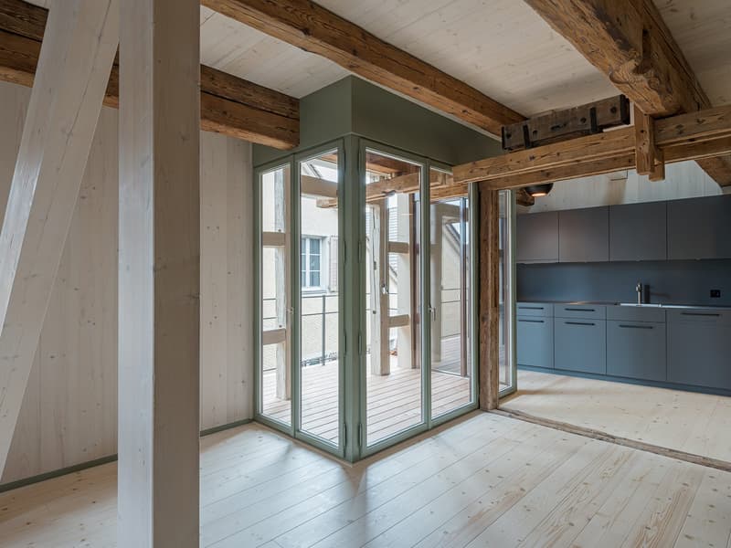 3.5-Zimmer-Maisonette mit Loggia in Bremgarten (4)