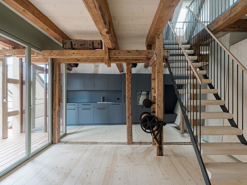 3.5-Zimmer-Maisonette mit Loggia in Bremgarten (1)