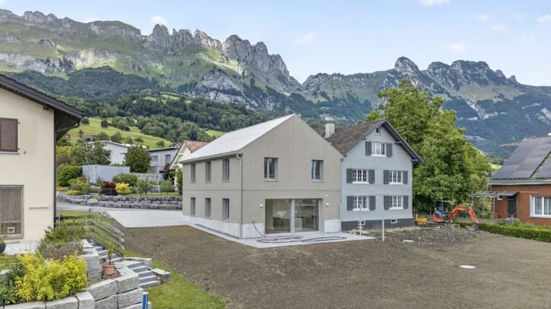 Ready-to-move-in single-family house in Gams - 4.5 rooms of living pleasure for the whole family (1)