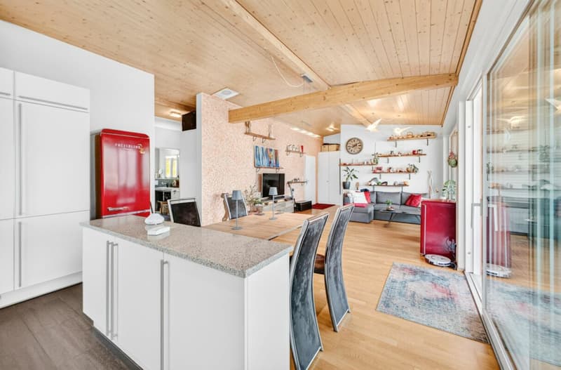 Habiter au-dessus du lac de Walensee - Appartement mansardé de 3½ pièces ensoleillé avec vue panoramique (3)