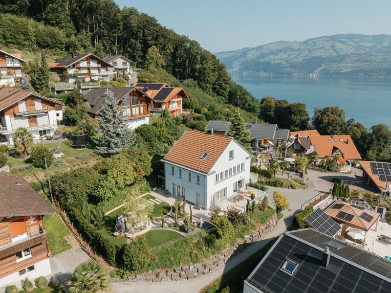 Exklusives Einfamilienhaus über dem Thunersee: Licht. Raum. Aussicht. (4)