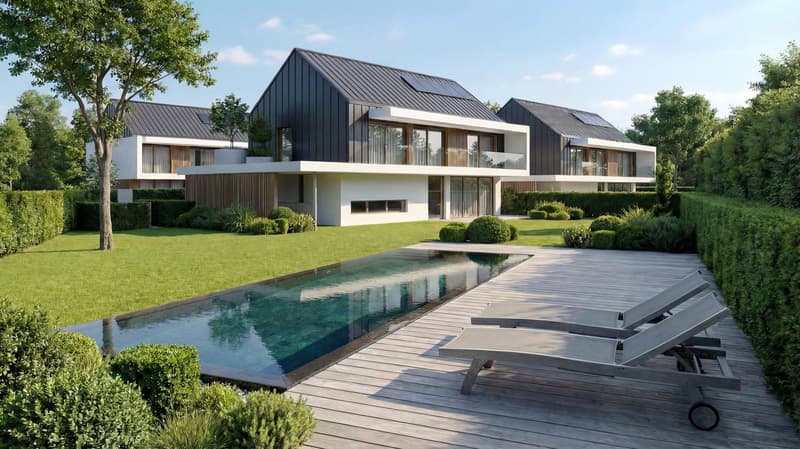 CONSTRUCTION SITE OPEN – Exceptional Villas in Trélex | Only 5 Villas Available – From 2'550'000 CHF (3)