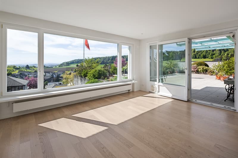 Wohnzimmer mit Aussicht