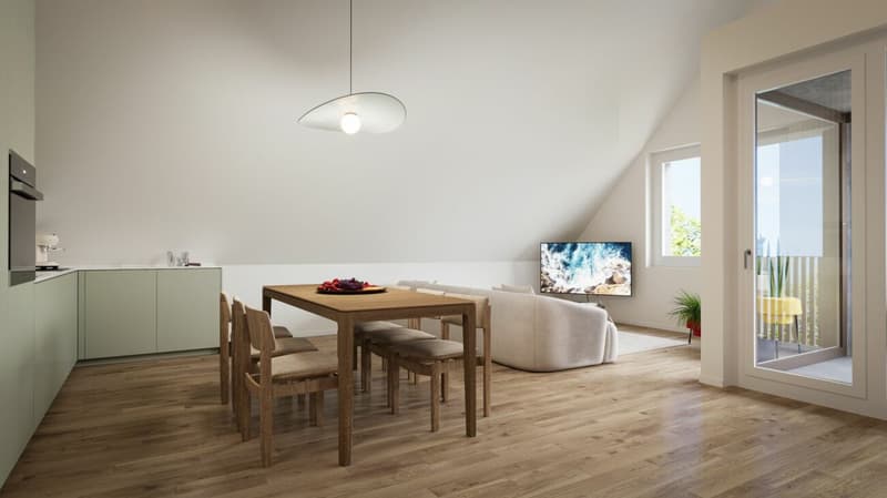 Lichtdurchflutete Dachwohnung im «Waidhof» (6)