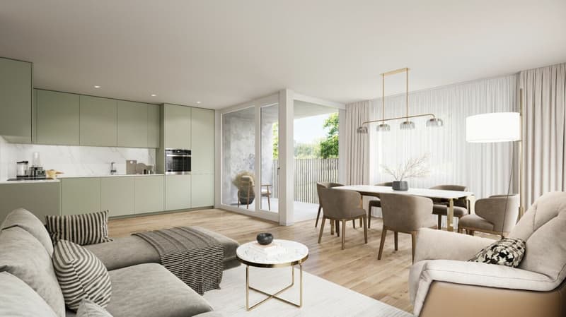 Moderne 2.5-Zimmer-Neubauwohnung im Grünen (4)