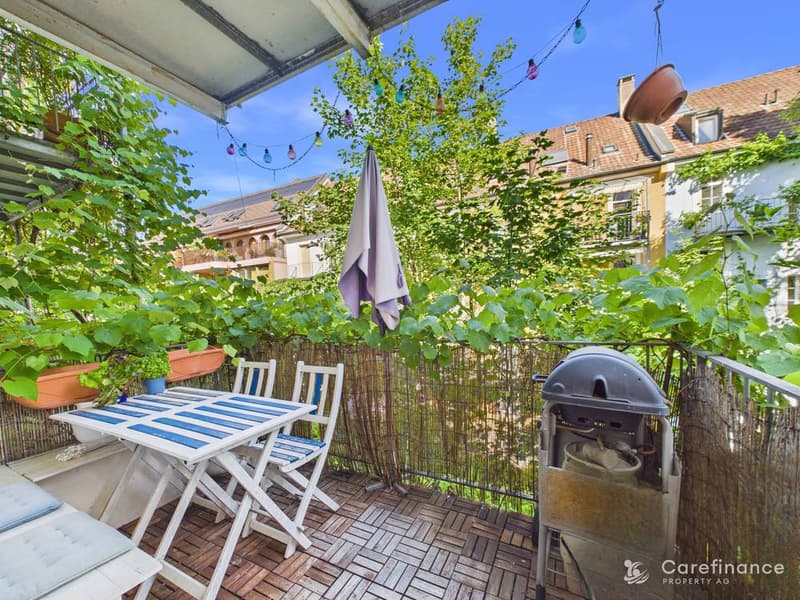 Charme du vieux bâtiment et qualité de vie dans le quartier calme et familial d'Iselin (10)