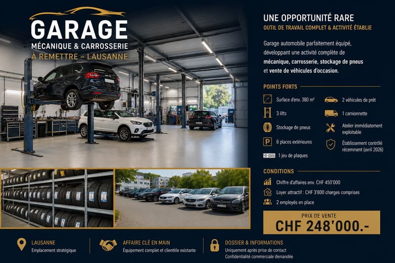Turnkey car garage in Lausanne city center – rare opportunity (1)
