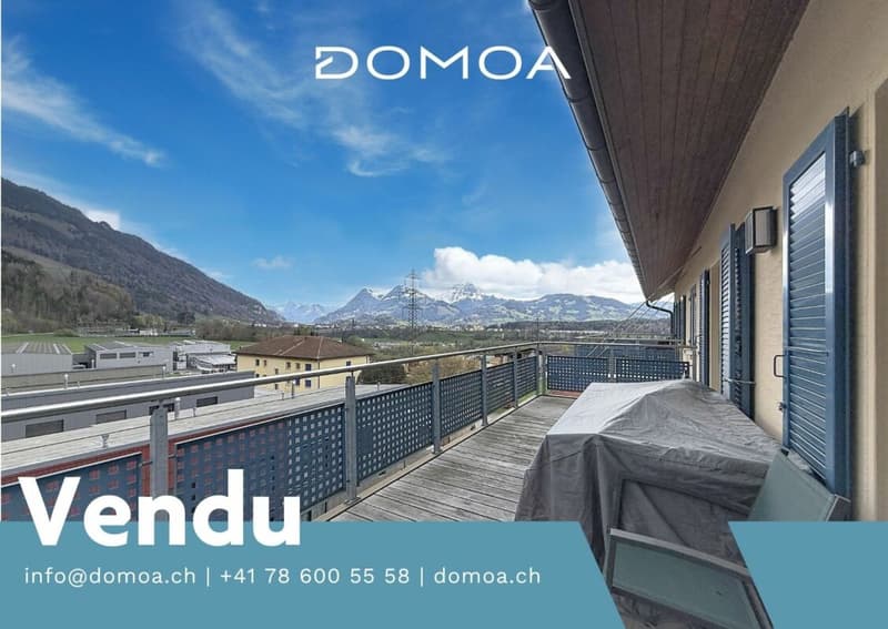 !!! SOLD!!! Beautiful 3.5-room apartment renovated with large terrace and view of Moléson (1)