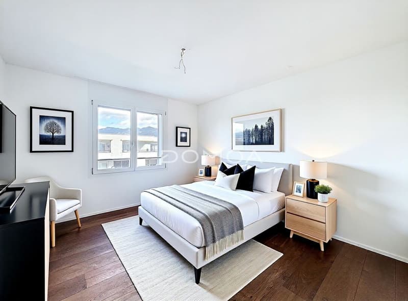 Contemporary attic 4.5 rooms, 162 m2 with panoramic view of the Moléson and winter garden (7)