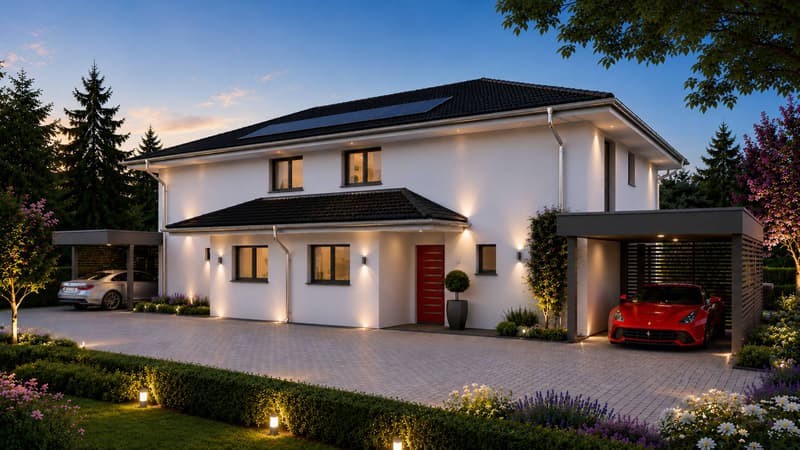 Projet contemporain  Lot B dans un ensemble de deux villas mitoyennes (8)