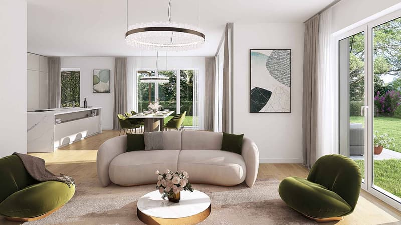 Projet contemporain  Lot B dans un ensemble de deux villas mitoyennes (4)