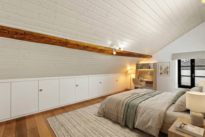Character apartment under the roofs of Meyrin center (12)
