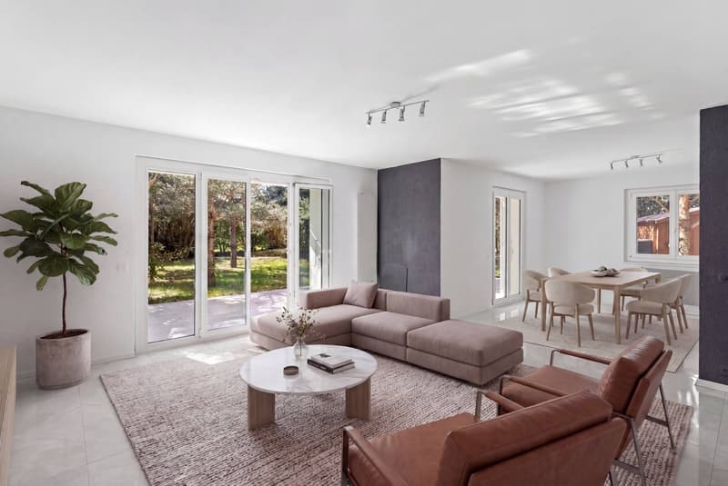 Elégante villa rénovée avec grand jardin à l'abri des regards et studio privé à Commugny (7)