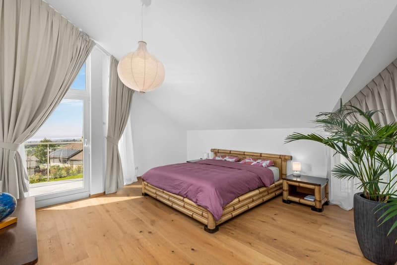 Modern villa with pool and view of the lake, the Alps and the Jura (9)
