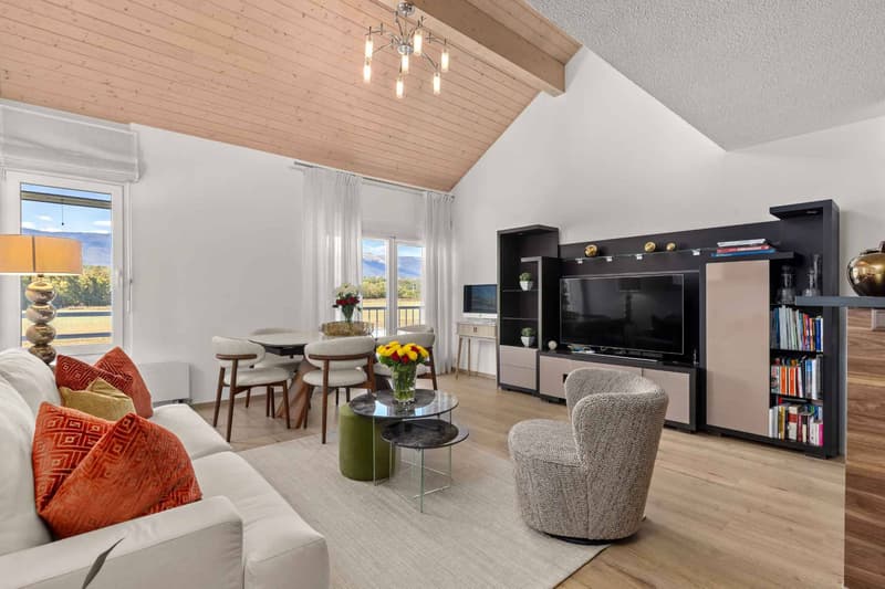 Duplex rénové face aux champs à Chancy (4)