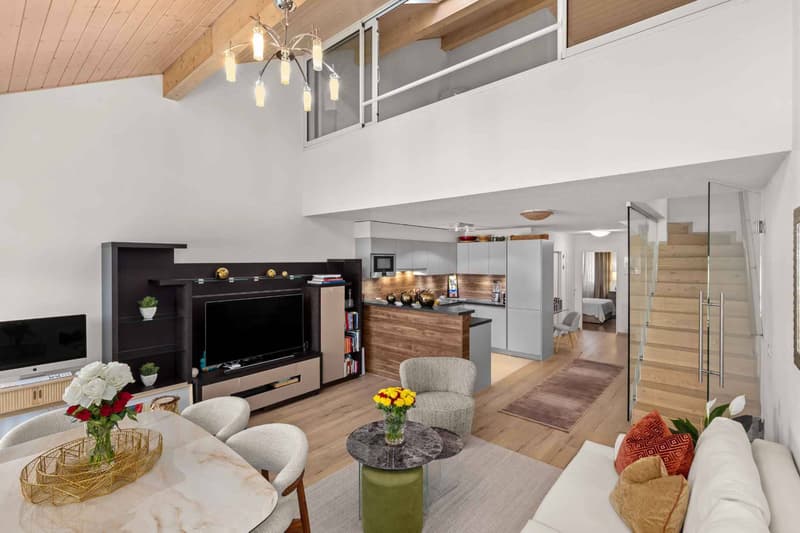 Duplex rénové face aux champs à Chancy (3)