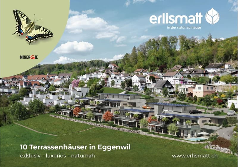 Terrassenhaus Erlismatt Nr. 12 Gartenhaus in Eggenwil bei Bremgarten AG,  Neubau (1)