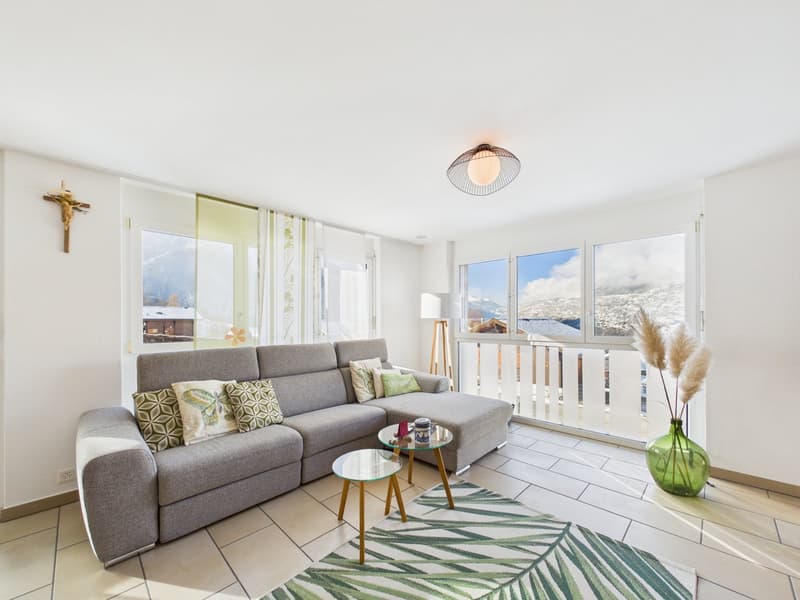 Appartement lumineux 5 pièces avec vue sur les montagnes à Ried-Brig (3)
