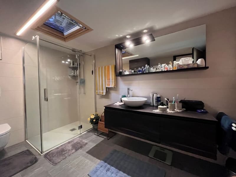 Renovierte 3 ½ Zimmer Wohnung, im historischer Kern, mit Bauland, mit Pergola (3)
