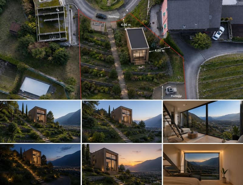 Due terreni edificabili con vista lago a Gordola – rara opportunità con progetto approvato (LPT) (2)