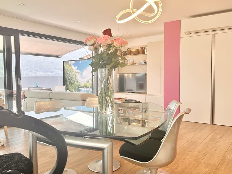 Modernes Penthouse mit 40 m² Terrasse und Panoramablick über Locarno (5)