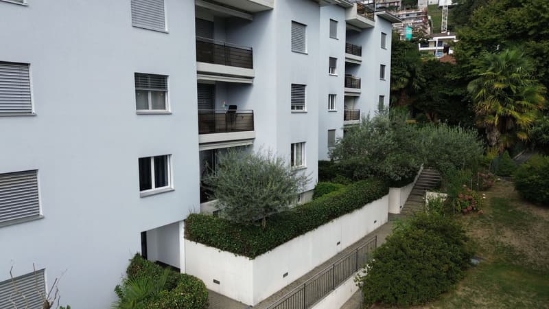 Minusio – Wohnung mit 2 Gärten und 2 Terrassen, nur wenige Schritte von der Schule entfernt (7)
