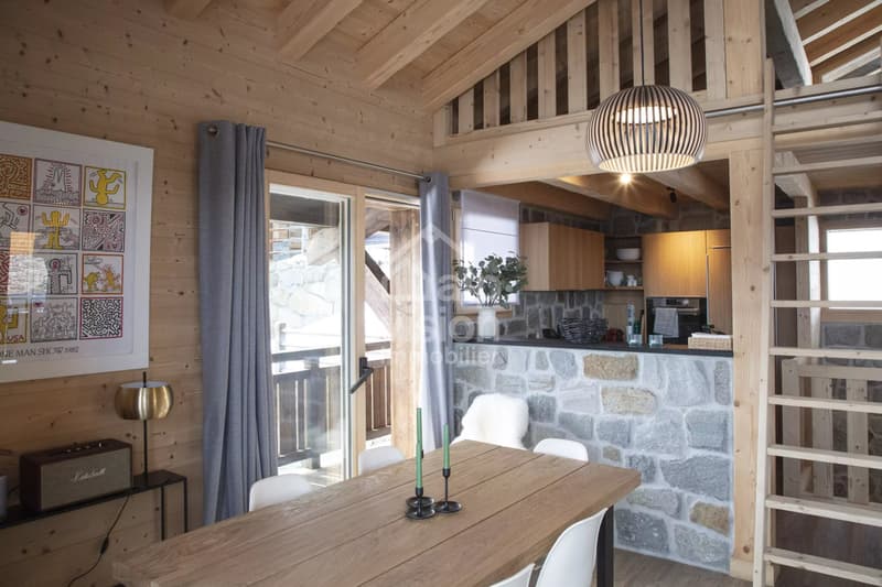 CHALET 3.5 ROOMS PANORAMIC VIEW AND NATURE IN THE HEART OF THE 4 VALLEYS (6)
