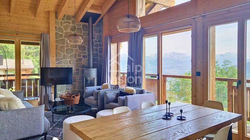 CHALET 3.5 ROOMS PANORAMIC VIEW AND NATURE IN THE HEART OF THE 4 VALLEYS (4)
