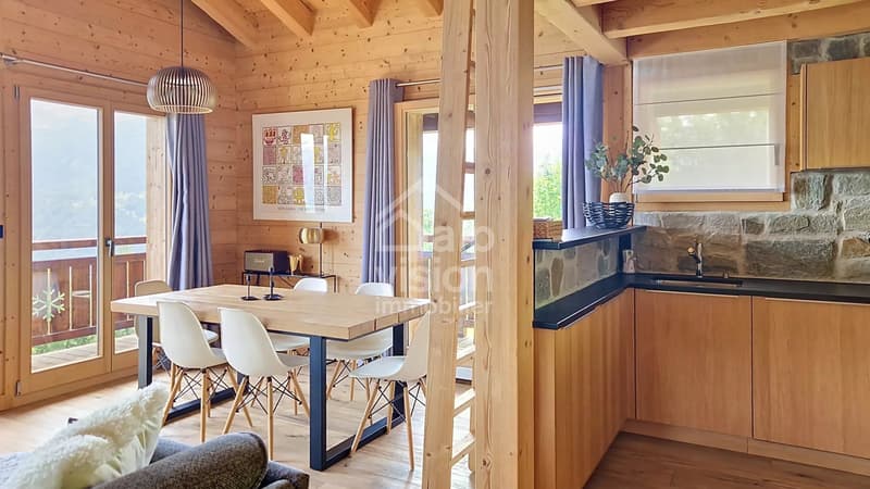 CHALET 3.5 ROOMS PANORAMIC VIEW AND NATURE IN THE HEART OF THE 4 VALLEYS (3)