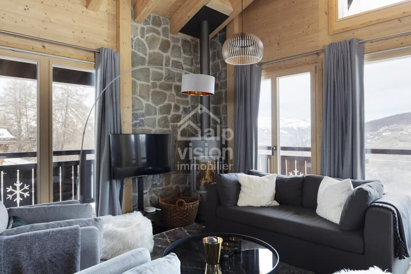 CHALET 3.5 ROOMS PANORAMIC VIEW AND NATURE IN THE HEART OF THE 4 VALLEYS (5)