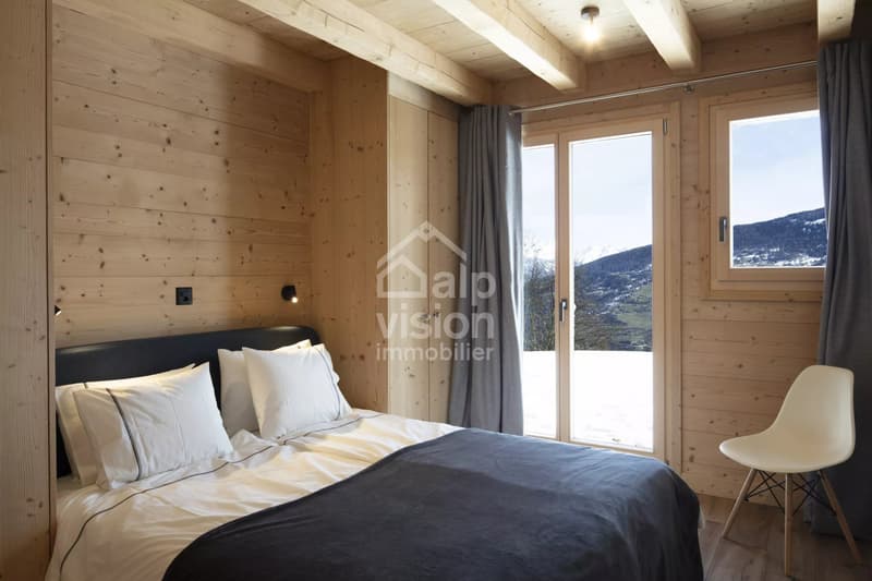 CHALET 3.5 ROOMS PANORAMIC VIEW AND NATURE IN THE HEART OF THE 4 VALLEYS (12)