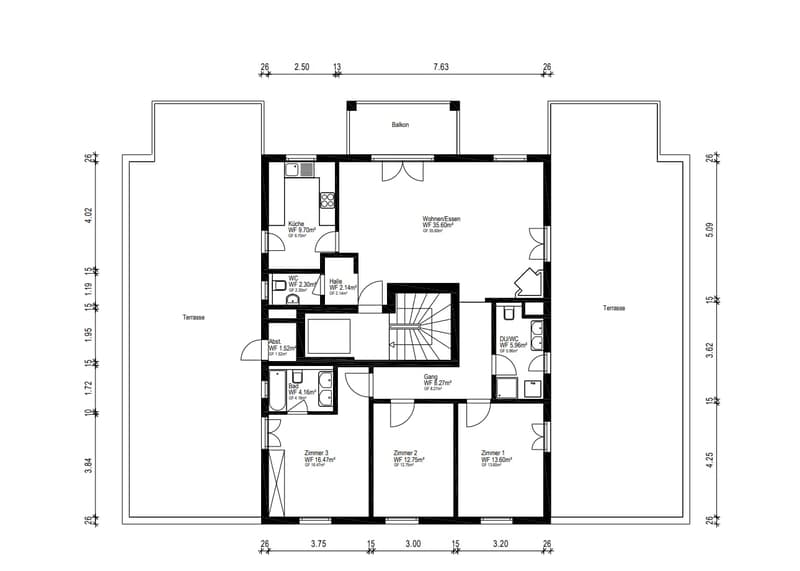 4.5-room attic apartment with 147 m² terrace area (13)