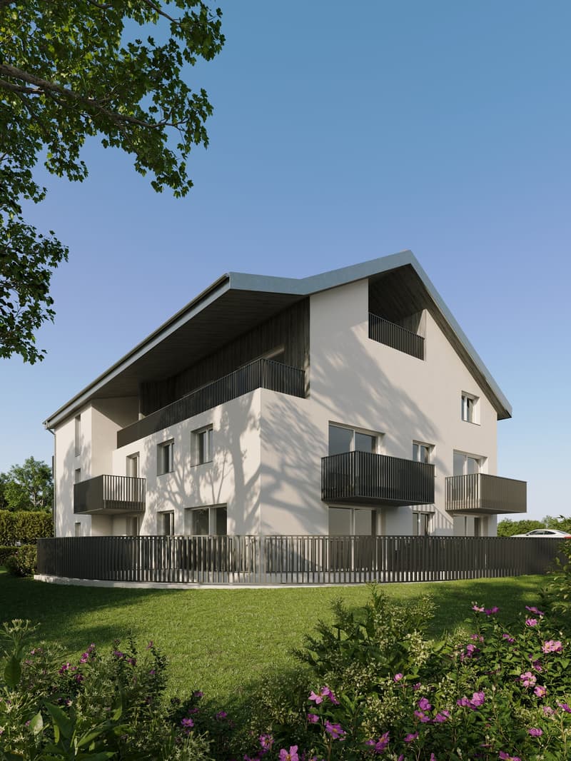 Mansarda 4,5 locali con vista sulla campagna, vicino a Romont (2)