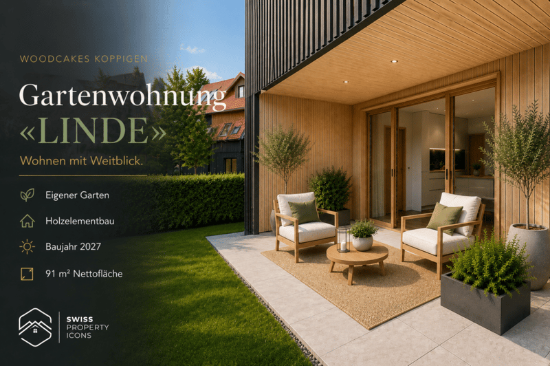 NEUBAU: Gartenwohnung "LINDE" - Traumhafte Neubauwohnungen im Zentrum von Koppigen (1)