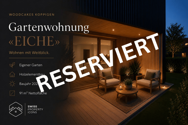 *RESERVIERT* NEUBAU: Gartenwohnung "EICHE" - Traumhafte Neubauwohnungen im Zentrum von Koppigen (1)