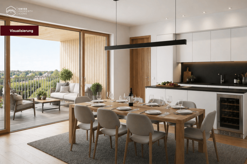 NEUBAU: OG Wohnung "LÄRCHE" - Unglaubliche 5.5 Zimmer Neubauwohnung in Koppigen (2)