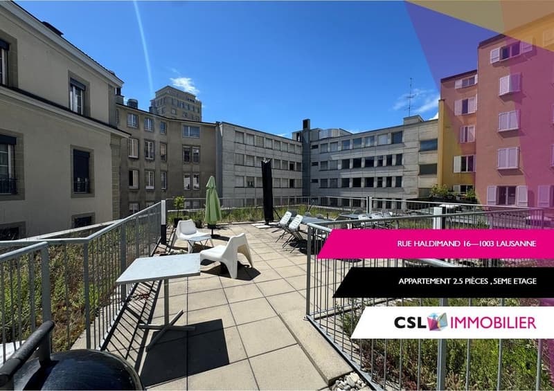 Super bright 2.5-room apartment in the heart of Lausanne (1)