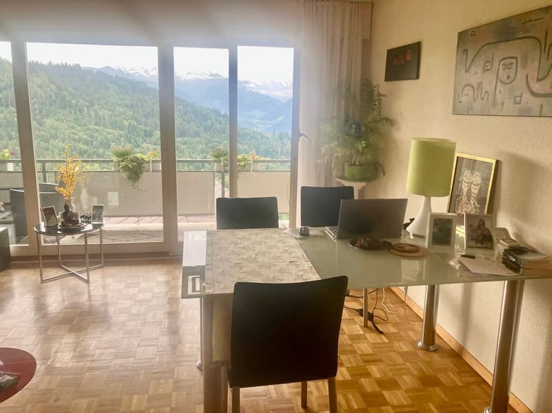 Grosse 2.5-Zimmer-Wohnung mit See und Bergblick in Heiligenschwendi (2)